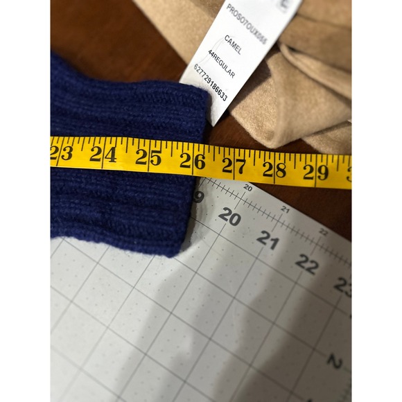 Polo Ralph Lauren Vintage Mens Skiing Turtleneck Sweater Blue Wool XL Hand Knit - Picture 9 of 9